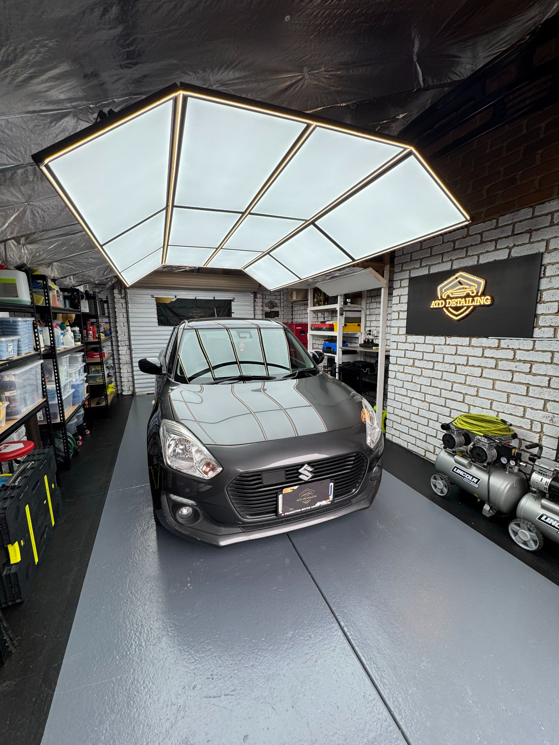 Grey Suzuki Swift detailed at ATD