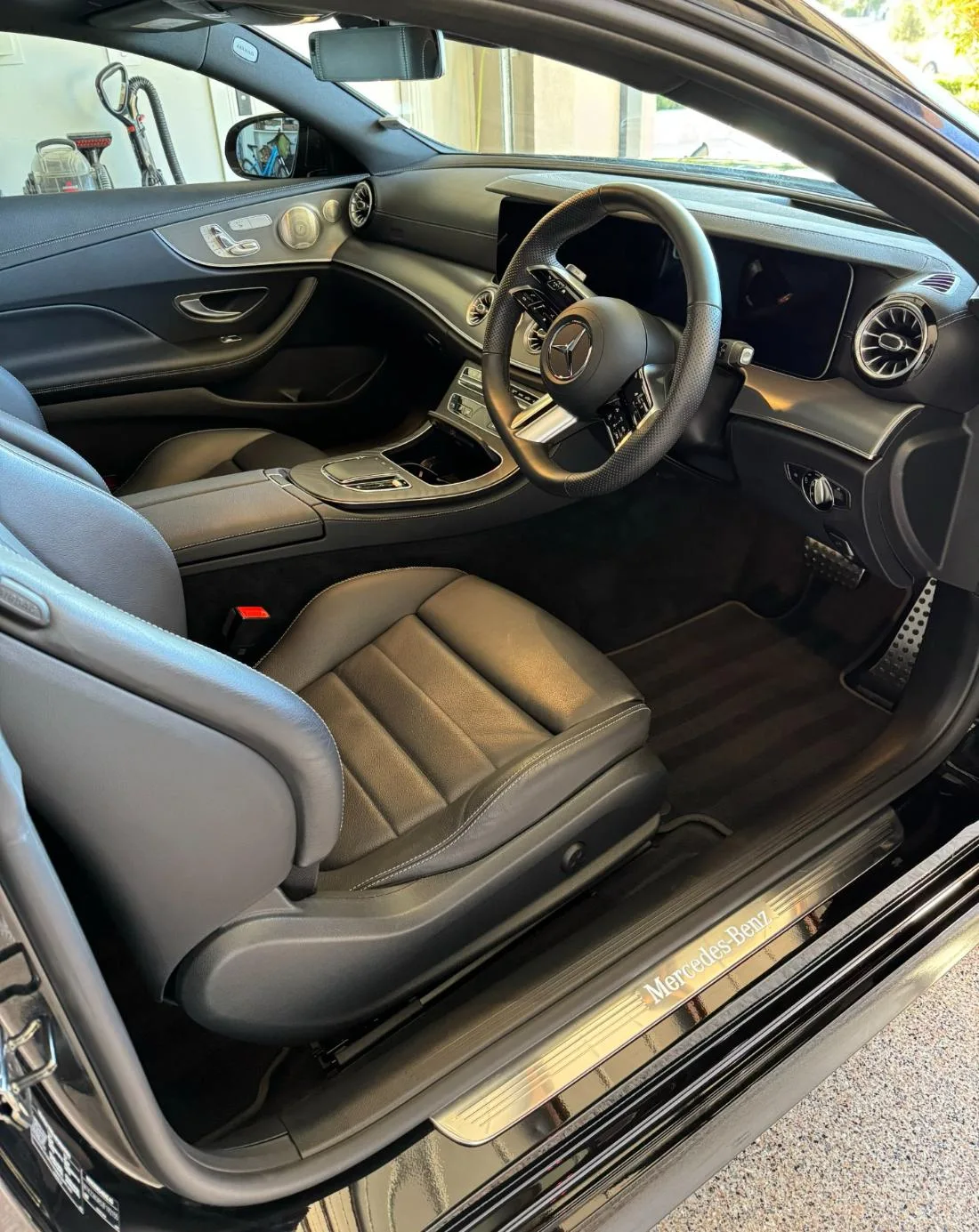 Interior detail · Mercedes E350 after