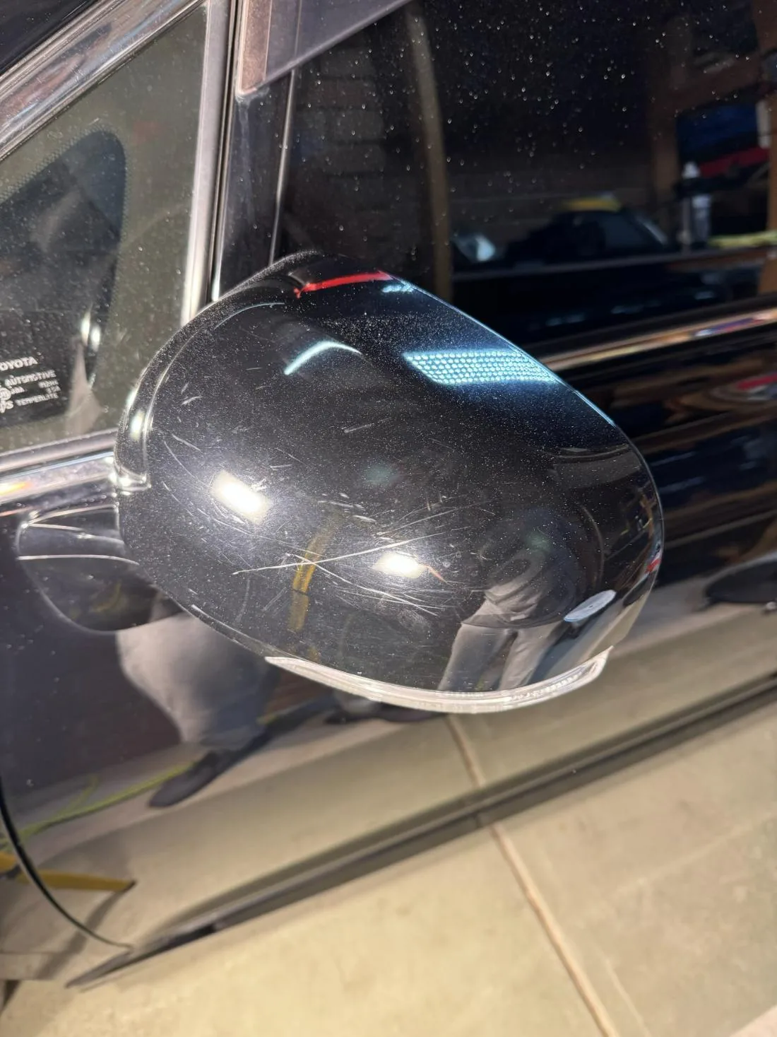 Paint correction · mirror cap before