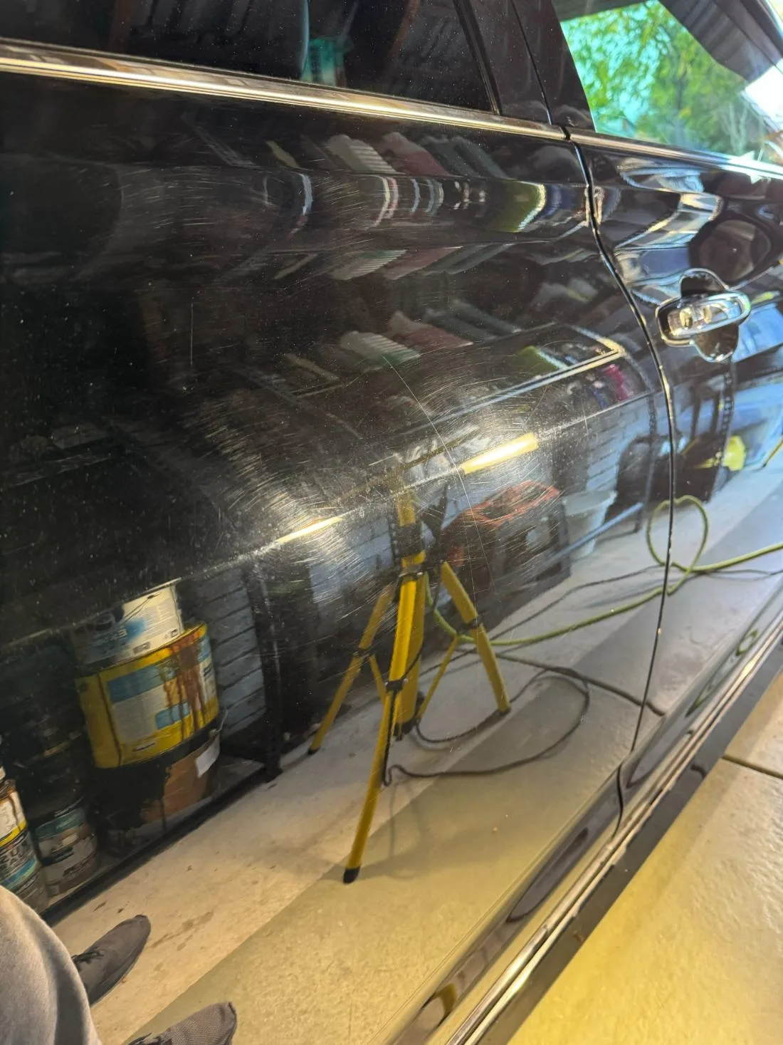2 step paint correction · side panel before